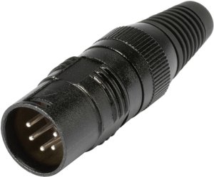Złącze kablowe XLR, męskie, 5-Pin Hicon HI-X5CM-M