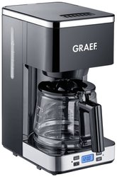 Ekspres przelewowy Graef FK 502 z zegarem i szklanym dzbankiem, czarny Ekspres do kawy Graef FK502EU FK 502 1000 W