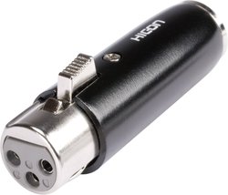 Adapter XLR HI-X3MX3-FM złącze żeńskie XLR - złącze męskie Mini-XLR Hicon HI-X3MX3-FM 1 szt.