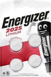 Ogniwo guzikowe Energizer CR2025 litowe 163 mAh 3 V 4 szt.