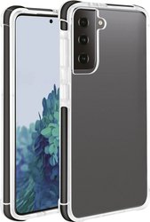 Vivanco Rock Solid Futerał backcase Samsung Galaxy S21+ (5G) czarny, przeźroczysty Ładowarka indukcyjna, Bryzgoszczelny, Odporny na wstrząsy, Wodoodporny