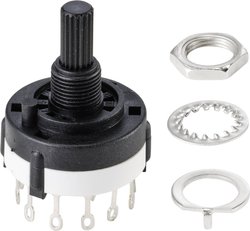 Przełącznik obrotowy TRU COMPONENTS TC-9415596, 250 V, 150 mA, 12 x 30 °, 1 szt.