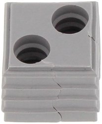 Element uszczelniający CONTA-CLIP KDS-DE 2X8 GR 28692.6, (D x S x W) 20.3 x 20.3 x 17.7 mm, termoplastyczny elastomer, 10 szt.