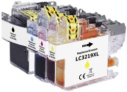 Renkforce Tusz Zamiennik Brother LC-3219XLBK, LC-3219XLC, LC-3219XLM, LC-3219XLY Czarny, Cyjan, Magenta, Żółty  atrament Renkforce RF-5705474, 1 szt.