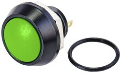 Przycisk TRU COMPONENTS GQ12B-10/J/G/A TC-10091004, 13 mm, 48 V/DC, 2 A, 1 szt.