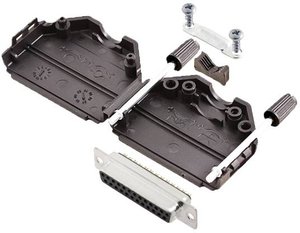 Zestaw listew żeńskich D-Sub TRU COMPONENTS TCDPPK25BKDBSK 7708472, rzędy: 2, styki: 25, 180 °, 1 szt.