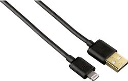 Kabel Hama do transmisji danych ze złączem Lightning do urządzeń Apple iPhone, iPod, iPad, 1,5 m, czarny Kabel do N/A Hama 00173635, [1x złącze męskie USB-A 2.0 - 1x złącze męskie Lightning], 1.50 m