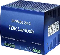 Zasilacz na szynę DIN TDK-Lambda DPP480-24-3, 24 V/DC, 20 A, 480 W