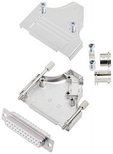 Zestaw listew żeńskich D-Sub encitech MHDM35-25-DMS-W-K 6355-8008-13, rzędy: 2, styki: 25, 35 °, 1 szt.