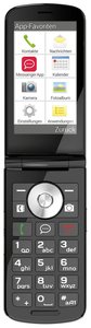Telefon komórkowy z klapką dla Seniora Emporia TOUCHsmart.2, 8 GB, 3.25 cal, 8 MPx