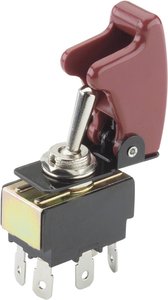 Przełącznik dźwigienkowy TRU COMPONENTS TC-R13-28B-01/R17-10 1587823, 2 x wł/wł, 250 V/AC, 10 A, 1 szt.