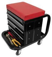 Krzesło warsztatowe z szufladkami - mobilne Krzesło warsztatowe ProPlus 580526  1 szt.