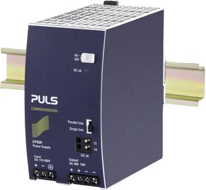 CPS20.481, wejście 110-300V DC, 48V, 10A, wejście DC PULS CPS20.481-D1 Zasilacz na szynę DIN