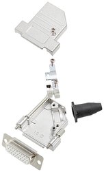 Zestaw listew żeńskich D-Sub encitech DTSL15-LJSRG-S-HDS26-W-K 6355-8043-12, rzędy: 3, styki: 26, 45 °, 1 szt.