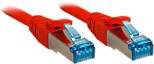 Kabel LAN LINDY 47163, 1 szt., RJ45, CAT 6a, S/FTP, 1.50 m, czerwony