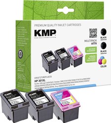 KMP Tusz Zamiennik HP 301XL, CH563EE, CH564EE Czarny, Cyjan, Magenta, Żółty  atrament KMP H77V 1719,4055, 1 zest.