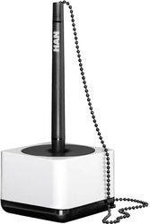 Stojak na długopis i-Line, elegancki m. Łańcuch, kolor wykładowy czarny, biało-czarny Stojak na długopis HAN i-LINE 17651-32, 1 szt.