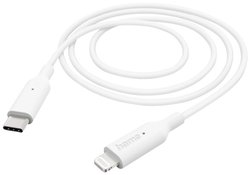 Kabel do ładowania USB Hama, USB 2.0, Złącze męskie Lightning, Złącze męskie USB-C®, 1.00 m