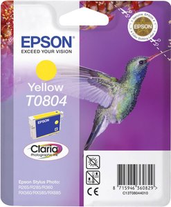Tusz Epson T080440, oryginalny, żółty