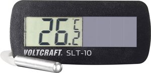 Termometr tablicowy, panelowy VOLTCRAFT SLT-10, -50  +80 °C, Dokładność: ±1 °C, zasilany solarnie