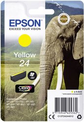 Epson atrament T2424, 24 tusz oryginalny  Żółty C13T24244012