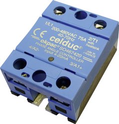 Przekaźnik SSR celduc® relais TC-GSR-1-25DD 50 A 480 V/AC, 480 V/DC  1 szt.