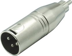 Adapter XLR złącze męskie XLR - złącze męskie RCA/cinch Mono Kash 55060 1 szt.