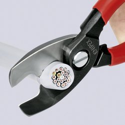 Nożyce do kabli z podwójnym ostrzem KNIPEX 95 11 Nożyce do kabli Knipex 95 11 200 200 mm