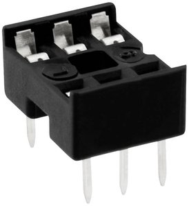 Connfly Podstawka pod układy scalone Wymiary siatki: 2.54 mm Ilość styków: 6 1 szt. tuba