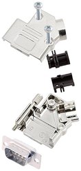 Zestaw listew męskich D-Sub encitech D45PK-M-09-DMP-W-K 6355-8010-01, rzędy: 2, styki: 9, 45 °, 1 szt.
