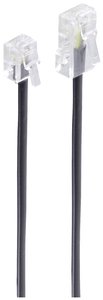 Shiverpeaks BASIC-S modułowy kabel połączeniowy ISDN Western wtyk 8/4 do Western wtyk 6/4, 6 m ISDN kabel Shiverpeaks BS70256, 1 szt.