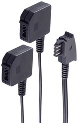 Shiverpeaks BASIC-S Wtyk TAE F na 2 złączki TAE F, 0,2 m Przejściówka, adapter Shiverpeaks BS71000 1 szt.