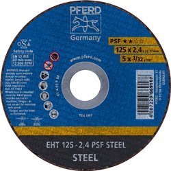 Tarcza tnąca prosta PFERD PSF STEEL 61719026 125 mm 25 szt.
