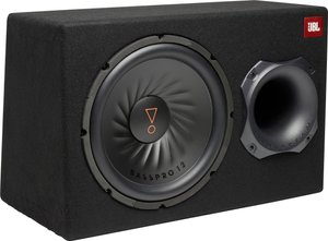 BASSPRO12 - Aktywny 12 ''(300 mm) samochodowy subwoofer z technologią Slipstream Port Samochodowy subwoofer aktywny JBL BASSPRO12, 450 W
