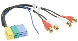 Adapter przedwzmacniacza Mini ISO / RCA Adapter przedwzmacniacza ACV 1441-02
