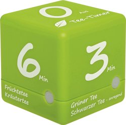 Cyfrowy minutnik do herbaty minutnik CUBE 38.2035.04 Timer TFA Dostmann Tee-Timer Cube cyfrowy zielony