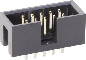 Listwa pinowa, prosta Właściwości klem zaciskowych: bez dźwigni usuwania Siatka: 2.54 mm Ilośc pinów: 16 BKL Electronic 10120558 1 szt.