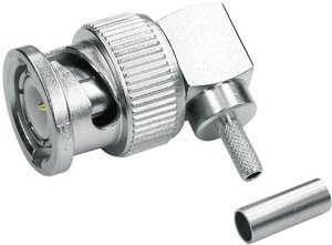 Złącze BNC Telegärtner J01000A1257 J01000A1257 złącze męskie kątowe 50 Ω 1 szt.