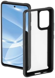 Hama Metallic Frame Futerał backcase Samsung Galaxy A53 5G przeźroczysty, czarny Ładowarka indukcyjna