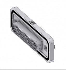 Złącze żeńskie D-Sub Deltron Connectors HD-DWM44SY/2M85UN, rzędy: 3, styki: 44, 180 °, 1 szt.