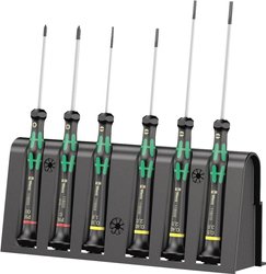 Zestaw precyzyjnych wkrętaków płaskich/krzyżakowych PH dla elektroników, 6 szt. Zestaw wkrętaków Wera 2035/6 A 05118150001