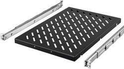 Rittal półka na urządzenia, rozkładany, 482,6 mm (19''), 1 HE, 600-900 mm Półka na urządzenia Rittal 5501.685 1 szt.