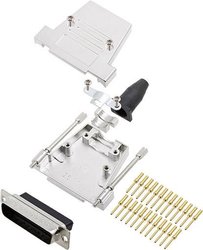 Zestaw listew męskich D-Sub encitech DTSL25-LJSRG-T-DBCP-K 6355-0069-03, rzędy: 2, styki: 25, 180 °, 1 szt.