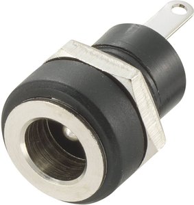 Złącze męskie niskonapięciowe TRU COMPONENTS  złącze żeńskie do wbudowania pionowego  4.9 mm 1 szt.