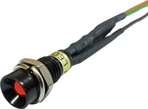 Lampka sygnalizacyjna LED, wielokolorowa Sedeco BD-0608B 1170477, 24 V/DC, 6.2 mm