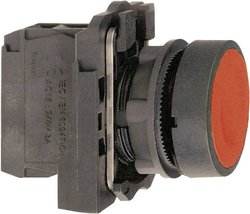 Przycisk Schneider Electric Harmony XB5AA42, 240 V, IP66, 30 x 42 x 52 mm, czerwony