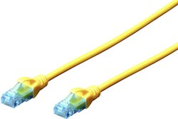 Kabel krosowy DIGITUS Professional CAT 5e U-UTP, AWG 26/7, skrętka, dł. 5 m, żółty Kabel LAN Digitus DK-1512-050/Y, 1 szt., RJ45, CAT 5e, U/UTP, 5.00 m, żółty