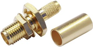 Złącze SMA Telegärtner J01151A0401 J01151A0401 złącze żeńskie proste 50 Ω 1 szt.