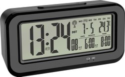 Budzik radiowy Boxx z temperaturą 60.2554.01 Budzik TFA Dostmann Boxx 60.2554.01, czarny