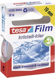 Krystalicznie przezroczysta taśma samoprzylepna tesafilm®, niewidoczna folia - najwyższa jakość, silna przyczepność Taśma samoprzylepna tesa krystalicznie przejrzysta 57329-00000-03  (D x S) 10 m x 19 mm 10 m 1 szt.